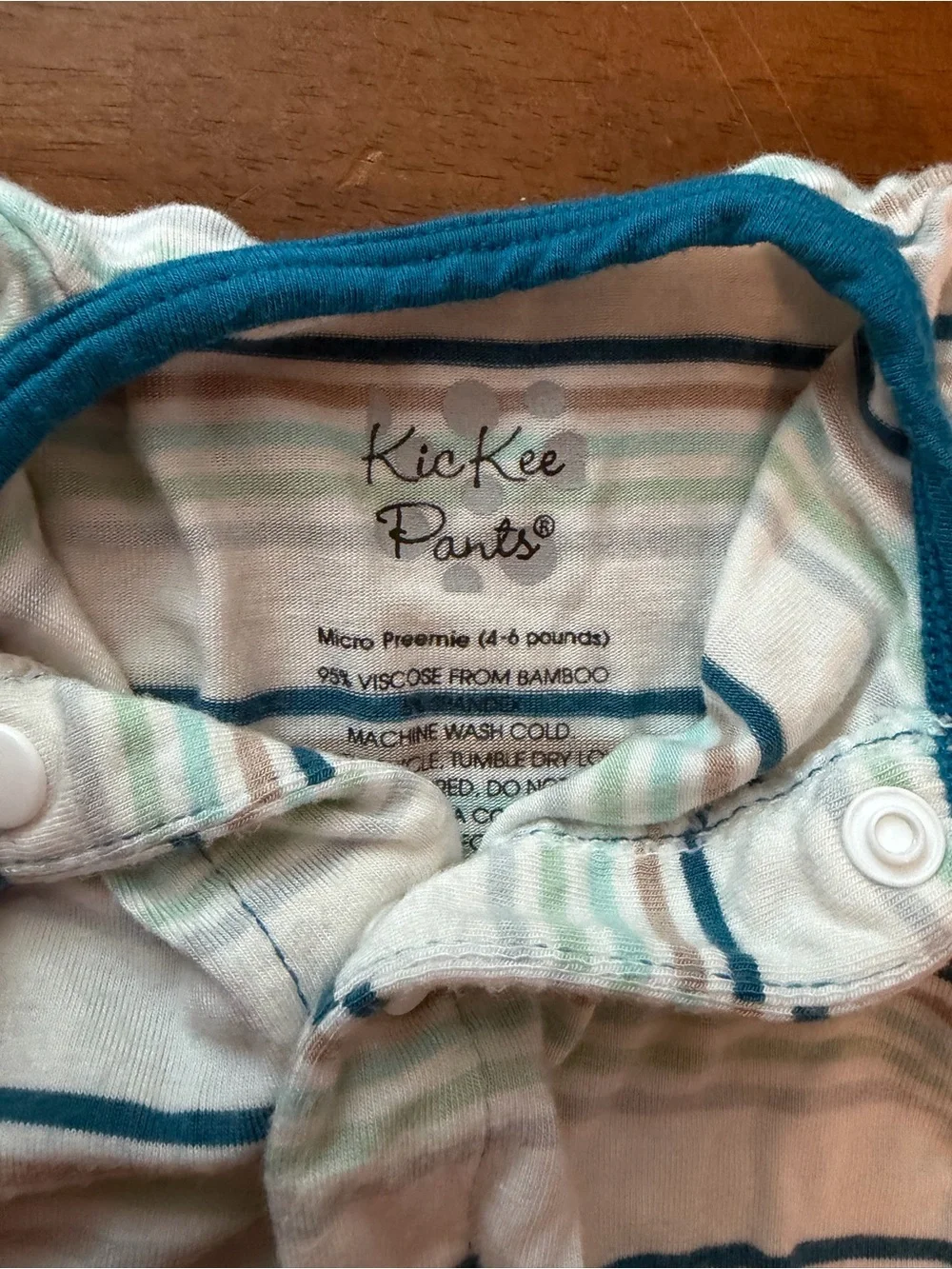 Bamboo Micro Preemie (4-6lbs) KicKee Pants Layette Converter Gown